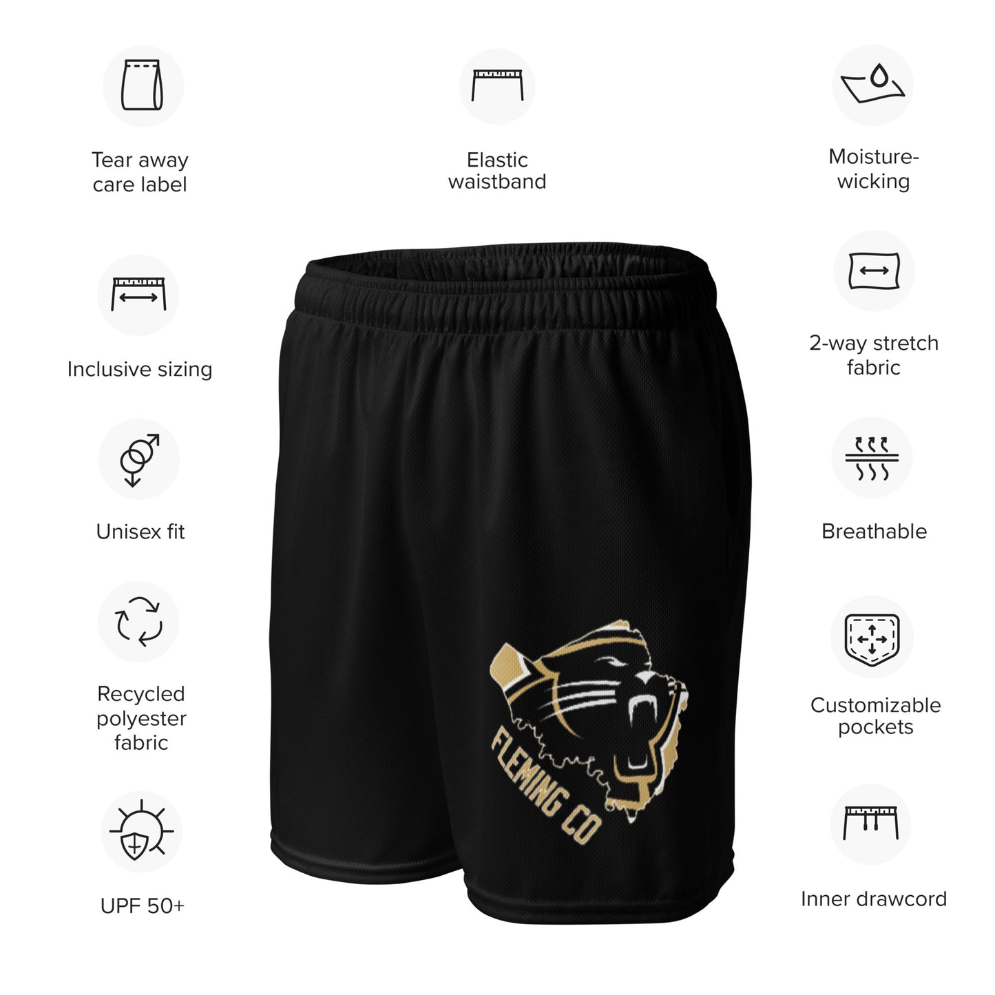 Unisex mesh shorts - Fleming County High School