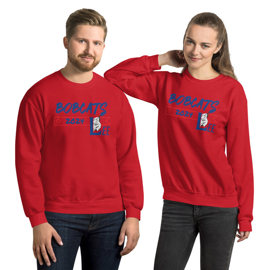 Personalized Crewneck Sweatshirt - Lee County High School - Classic Logo
