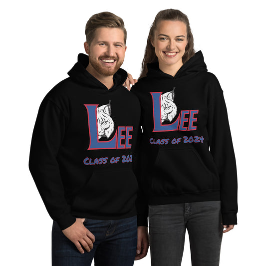 Personalized Hoodie - Lee County High School - Big Logo