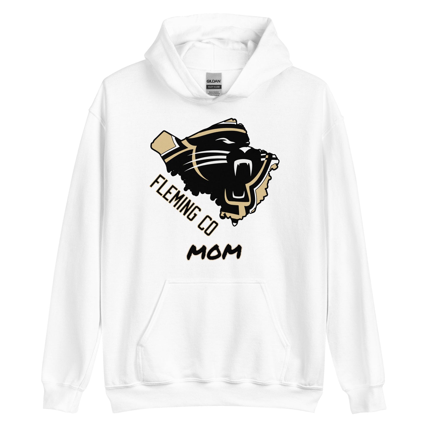 Personalized Hooded Sweatshirt - Big Logo - Fleming County High School