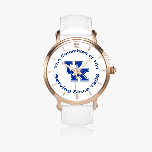 "The Rupp - Rose Gold" - The Committee of 101 Leather Strap Automatic Watch