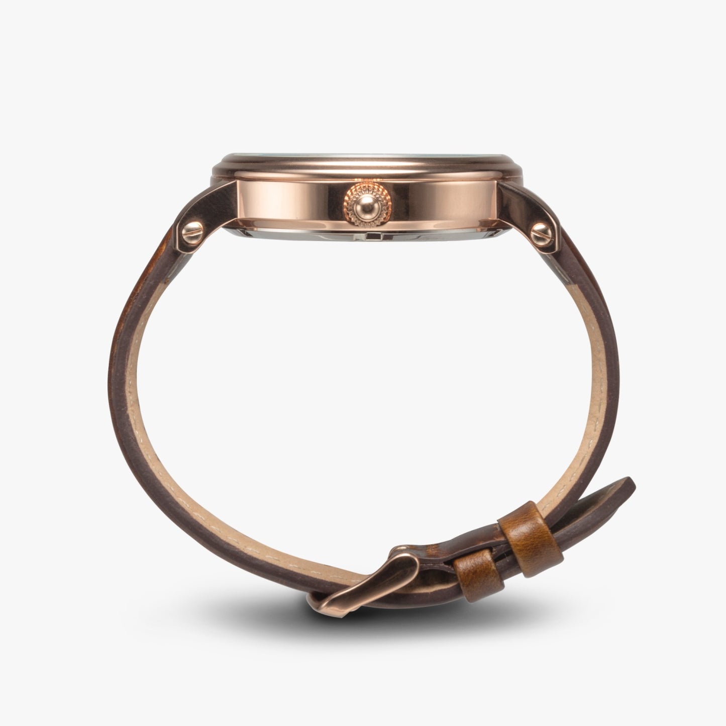 "The Rupp - Rose Gold" - The Committee of 101 Leather Strap Automatic Watch