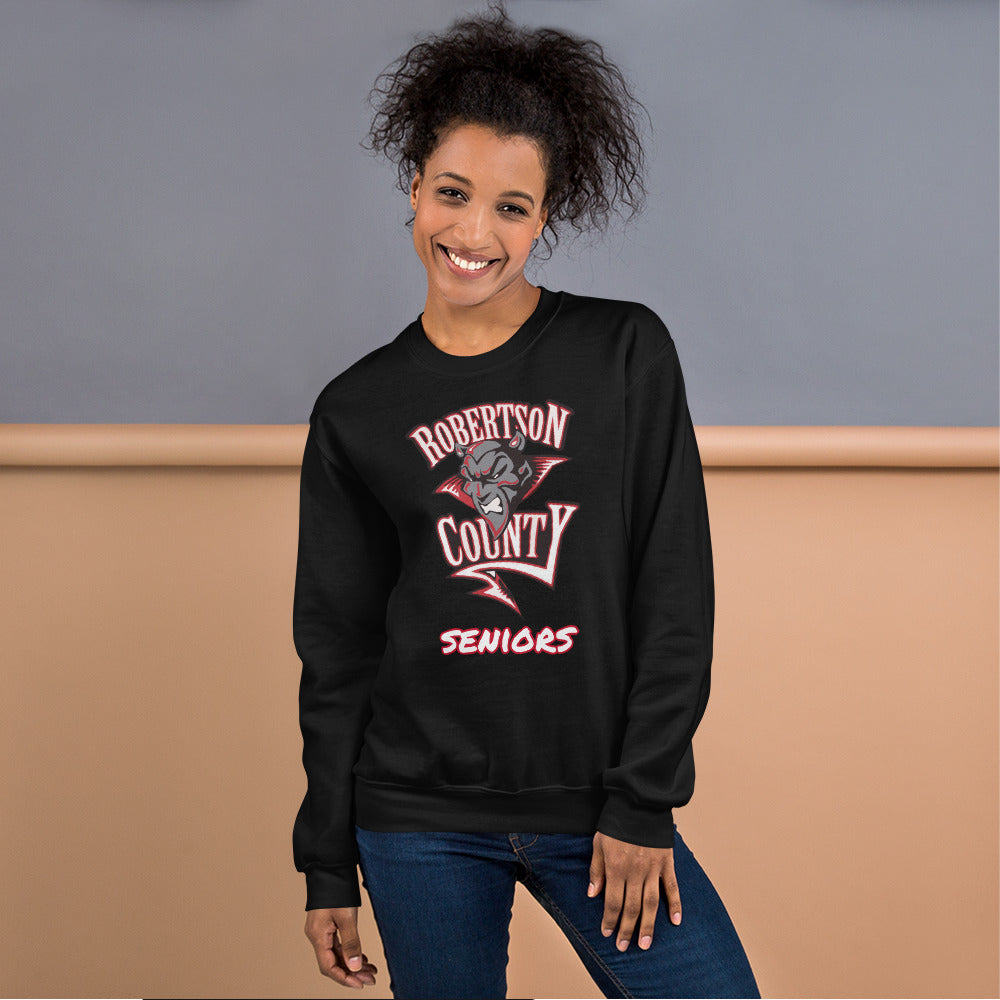 Personalized Crewneck Sweatshirt - Robertson County - Big Logo