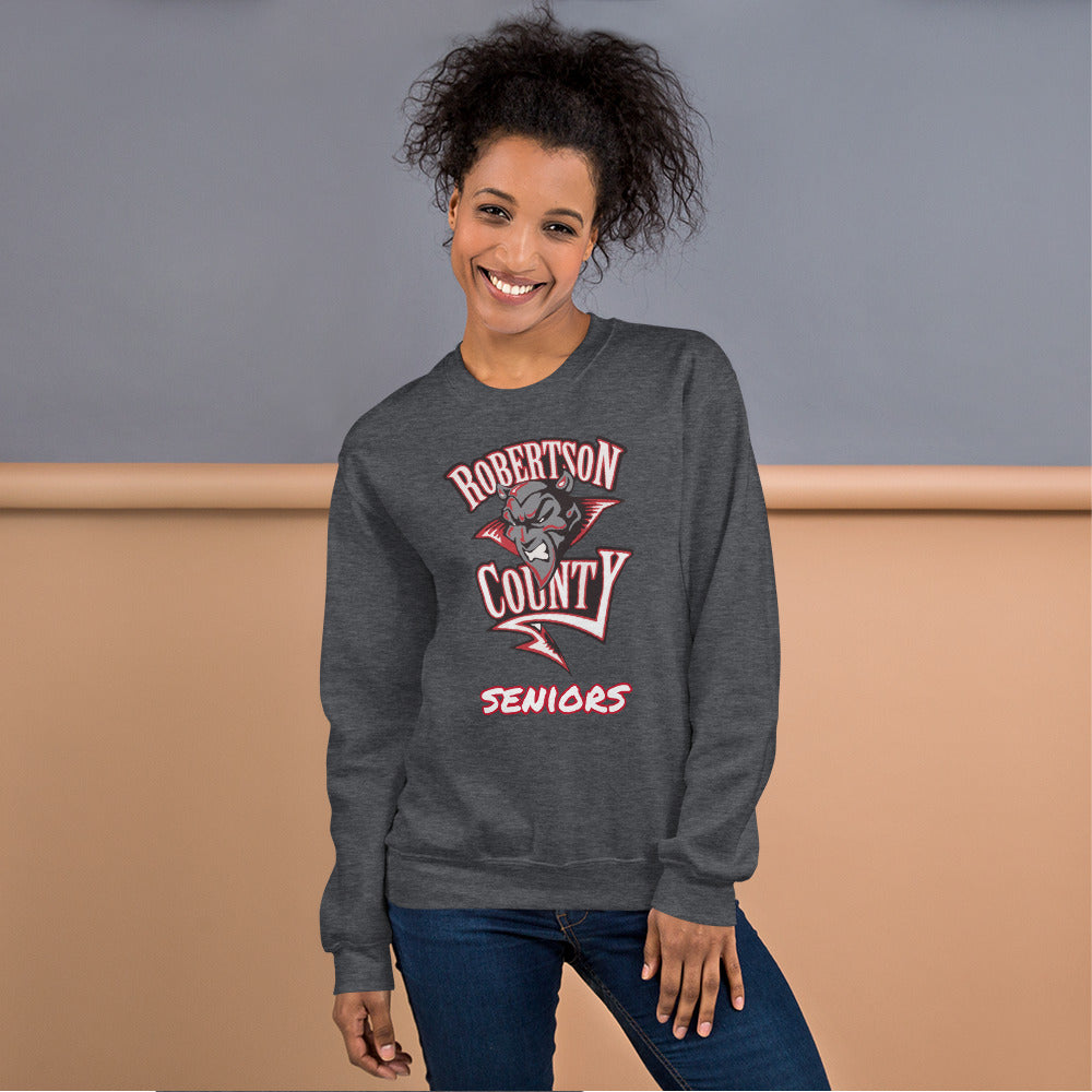 Personalized Crewneck Sweatshirt - Robertson County - Big Logo