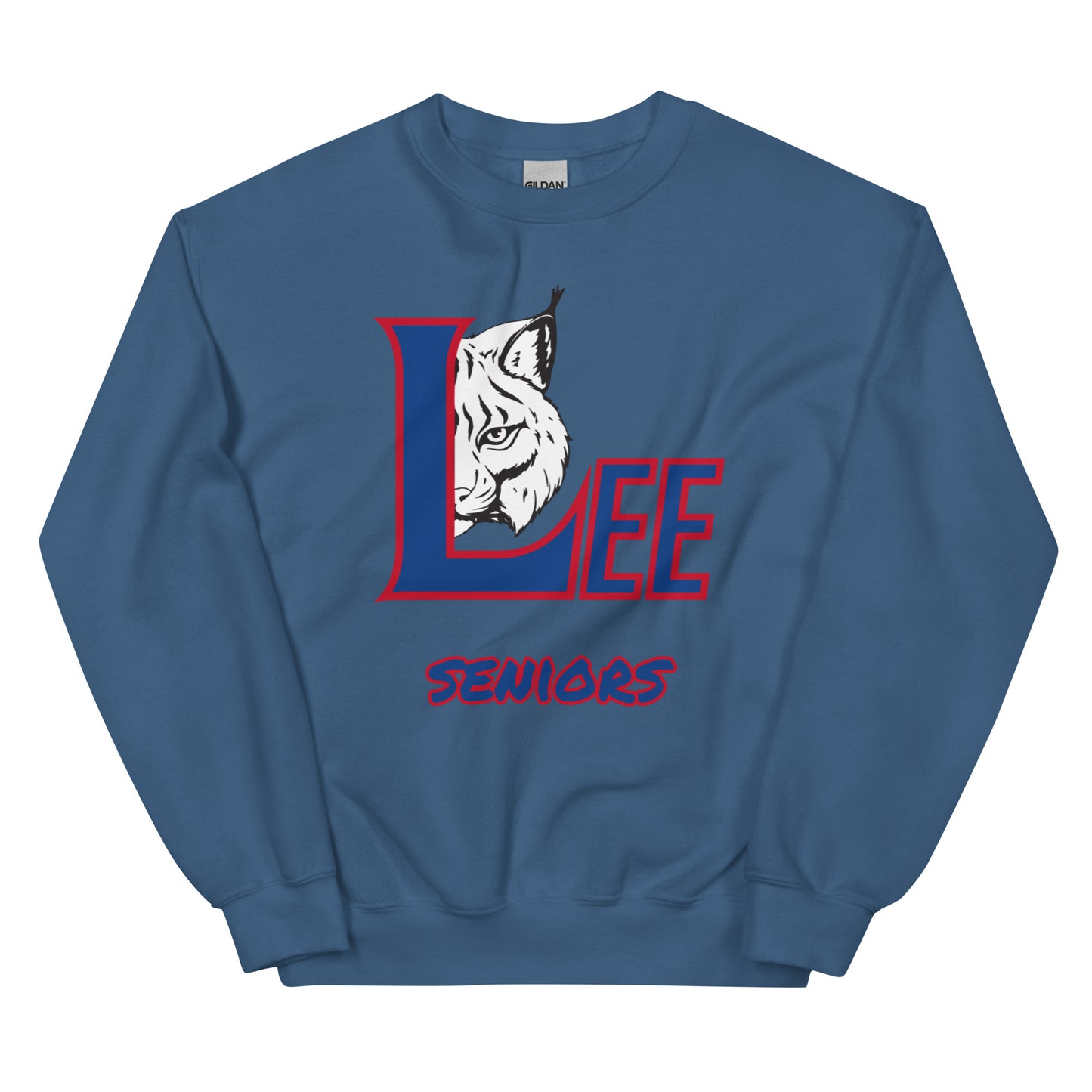 Personalized Crewneck Sweatshirt - Lee County High School - Big Logo