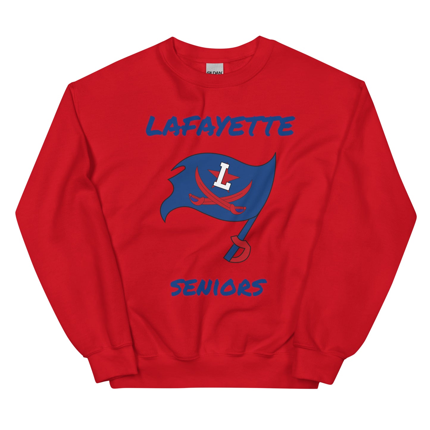 Personalized Crewneck Sweatshirt - Lafayette High School - Flag Logo
