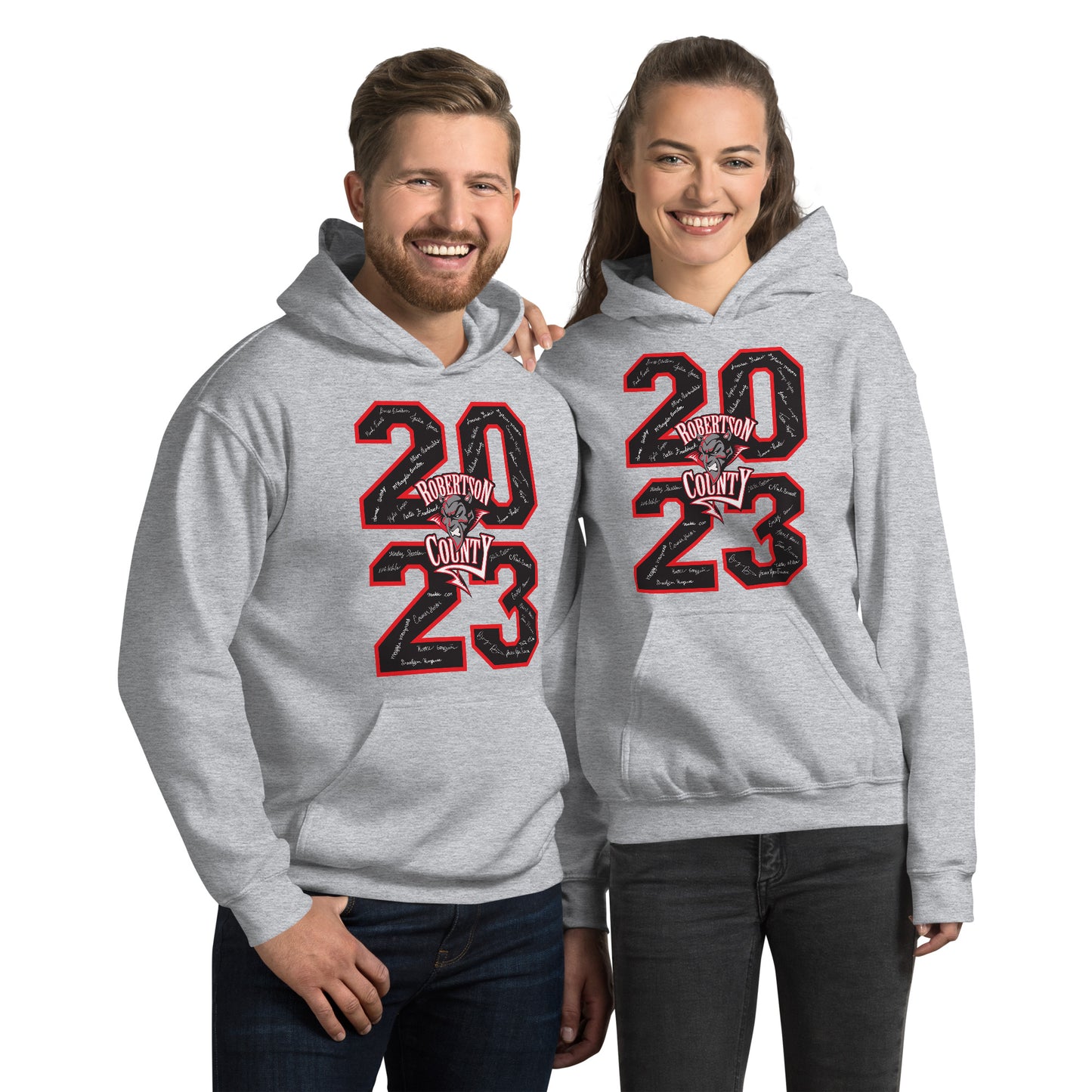 Class of 2023 Signature Hooded Sweatshirt - Design 2 - Robertson County School