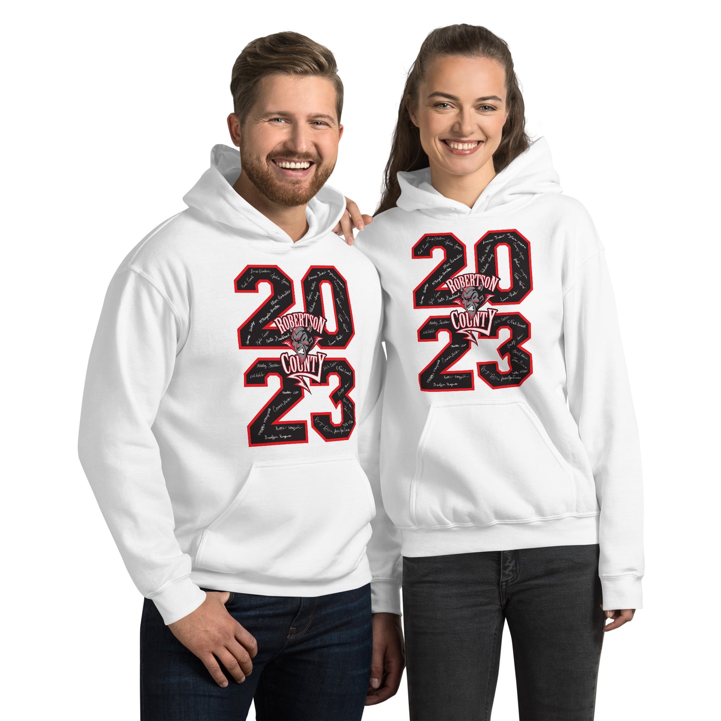 Class of 2023 Signature Hooded Sweatshirt - Design 2 - Robertson County School