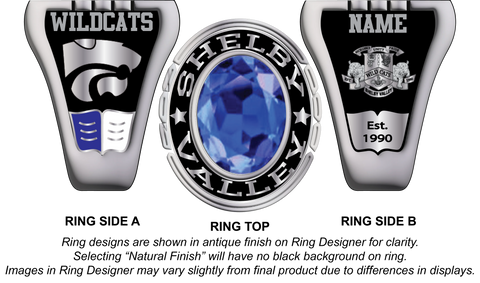 Optima Series - Shelby Valley High School Class Rings