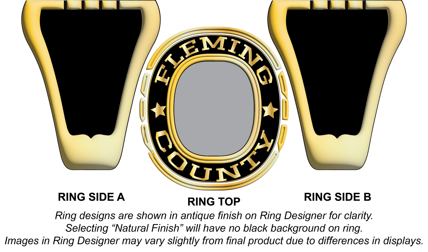 Mustang - Fleming County High School Class Ring