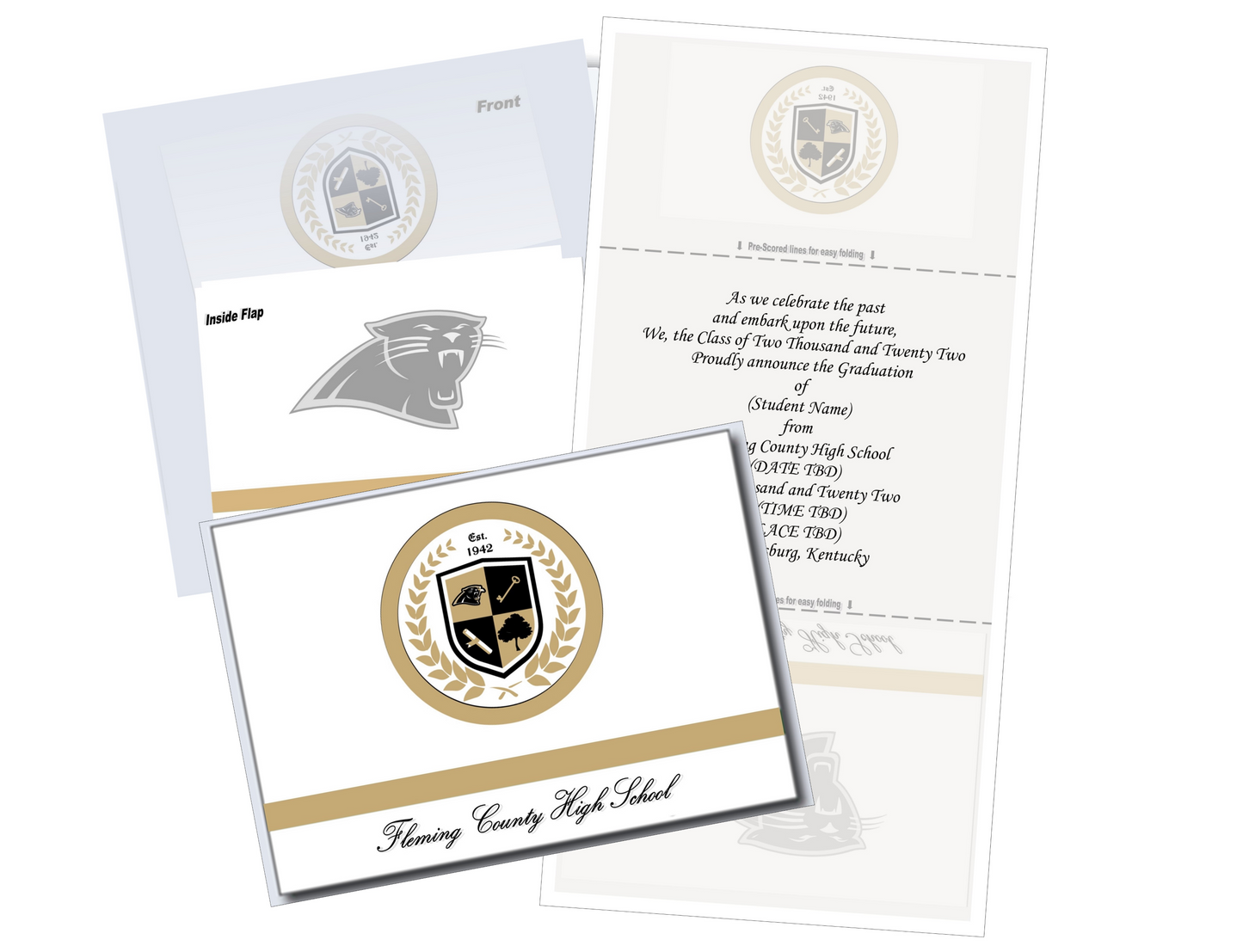 Personalized Fleming County High School Graduation Announcements