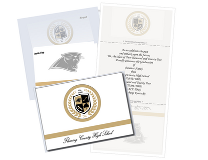 Personalized Fleming County High School Graduation Announcement Packages