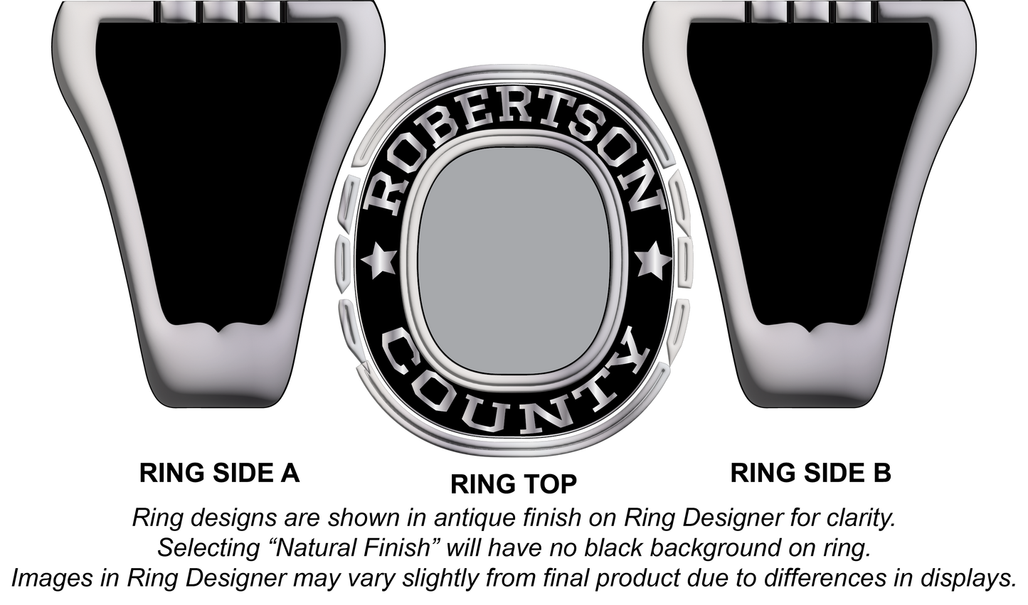 Mustang - Robertson County School Class Ring