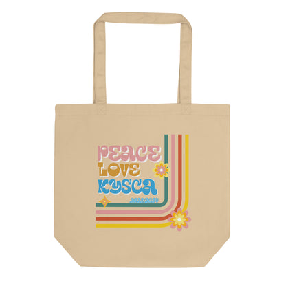 Custom School Peace, Love, KYSCA - Eco Tote Bag