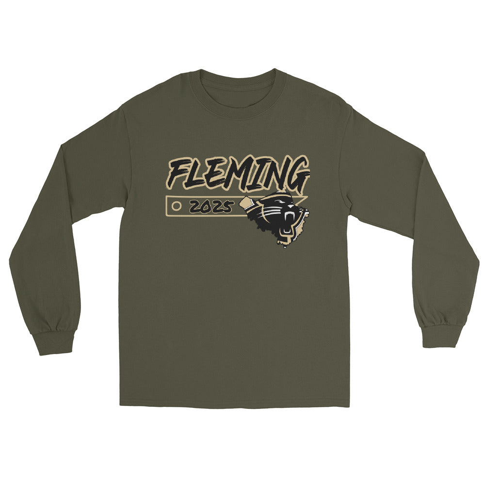 Personalized Long Sleeve Shirt - Fleming County High School - Classic Logo