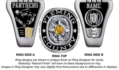 Mustang - Fleming County High School Class Ring