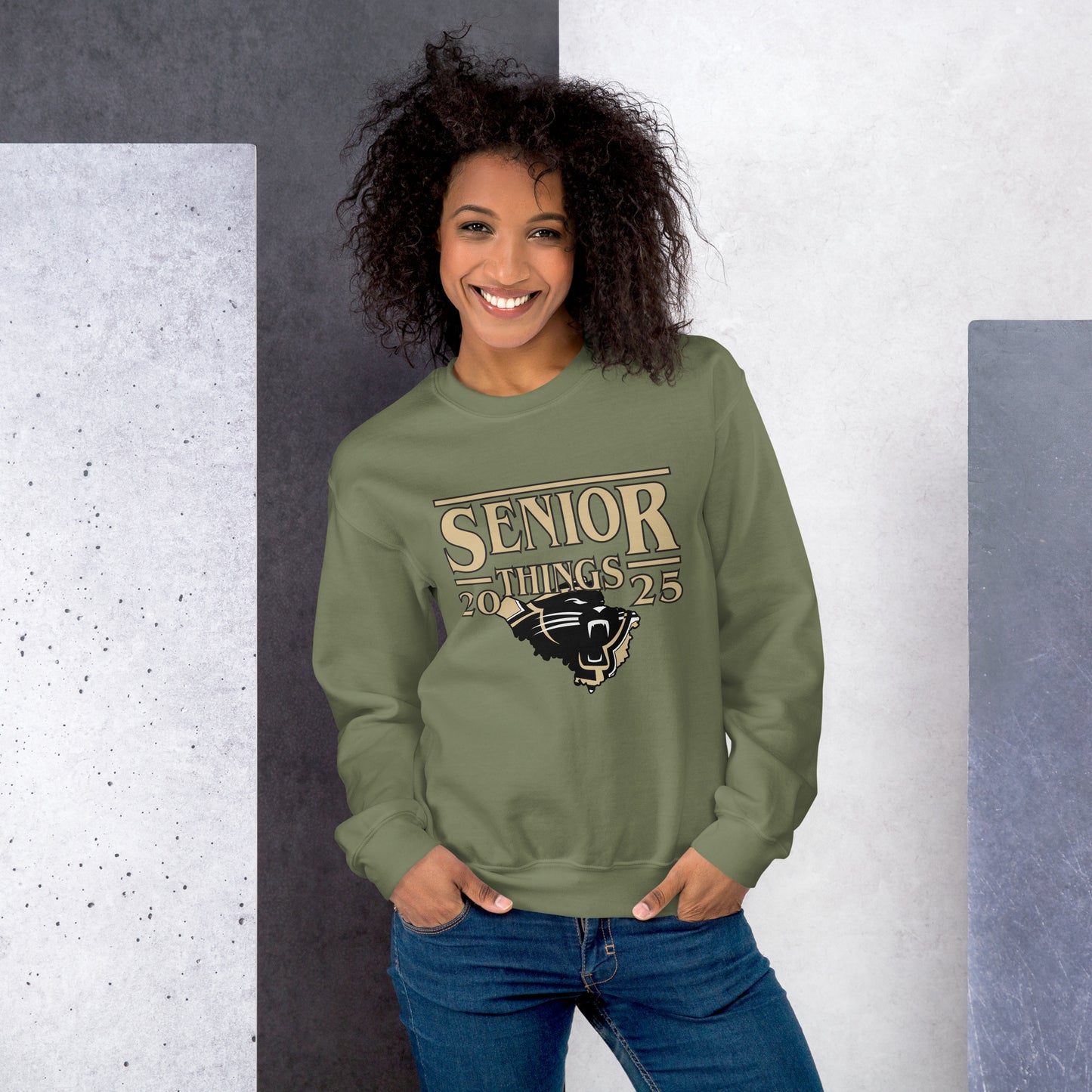 Senior Things 2025 - Crewneck Sweatshirt - Fleming County High School