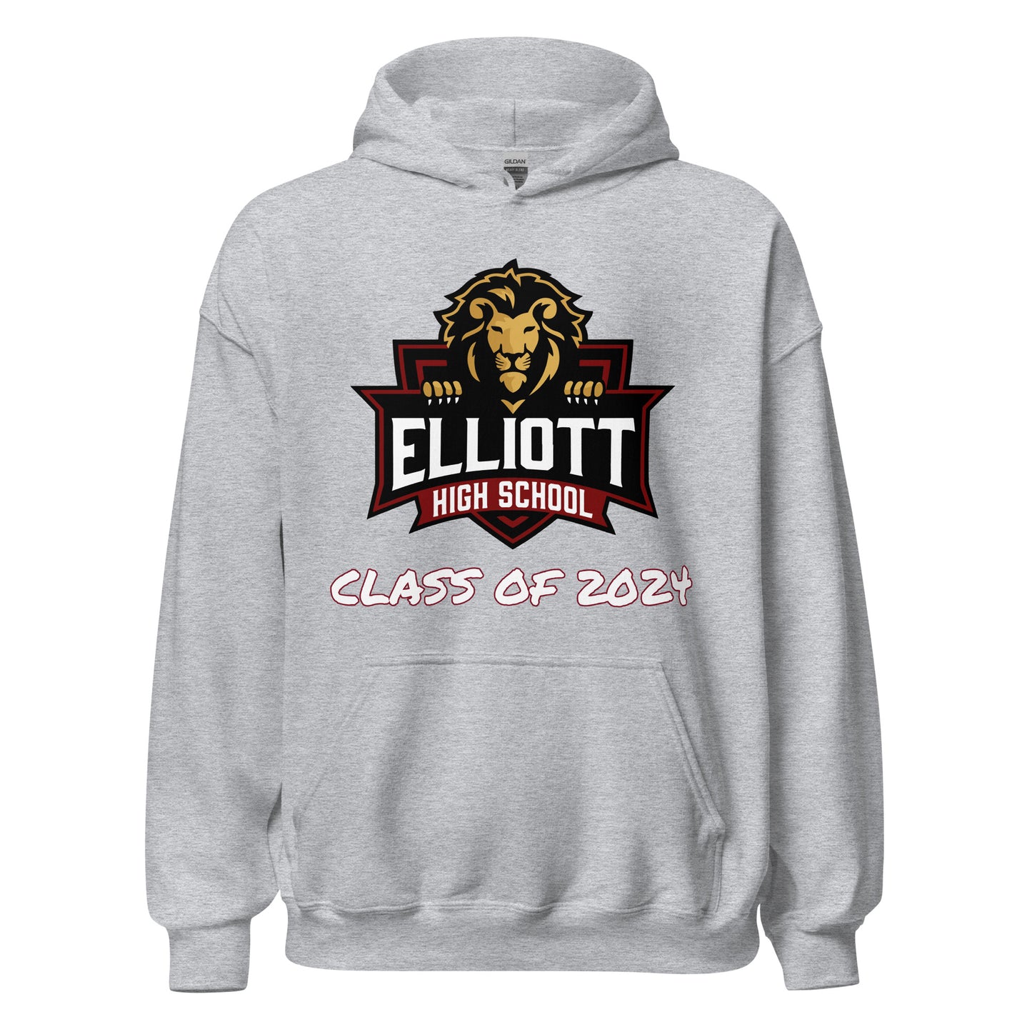 Personalized Hoodie - Elliott County High School - Big Logo