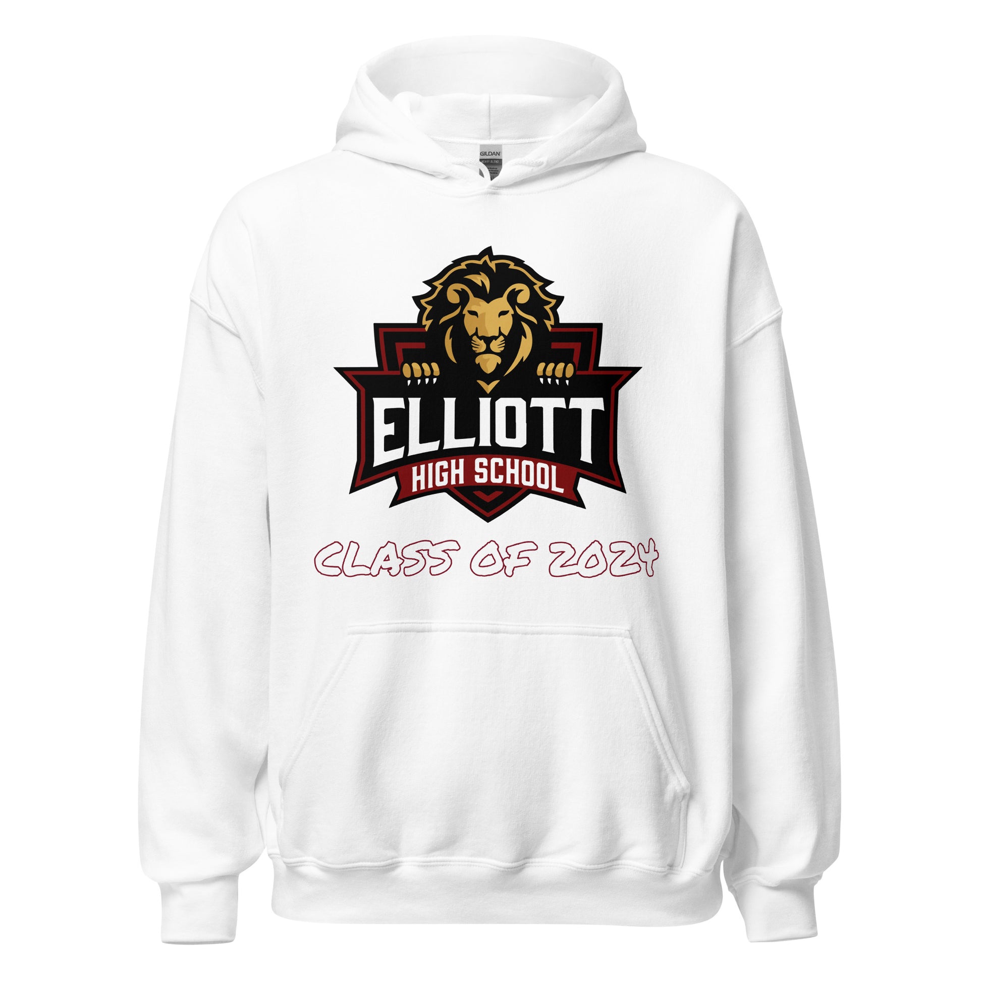 Personalized Hoodie - Elliott County High School - Big Logo – KY School ...