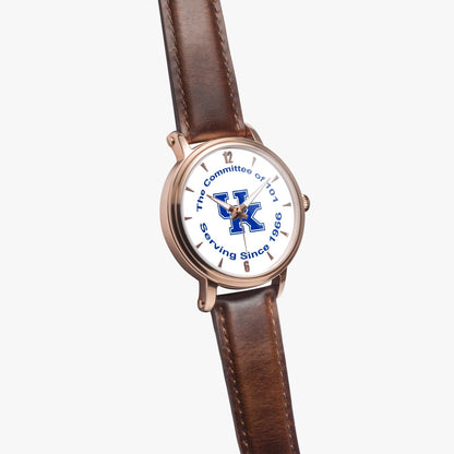 "The Rupp - Rose Gold" - The Committee of 101 Leather Strap Automatic Watch