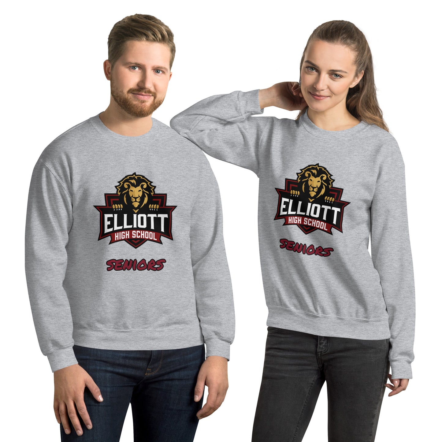 Crewneck Sweatshirt - Elliott County High School - Big Logo