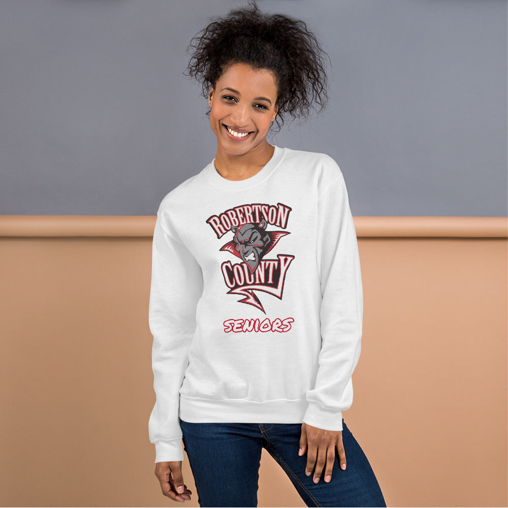 Personalized Crewneck Sweatshirt - Robertson County - Big Logo